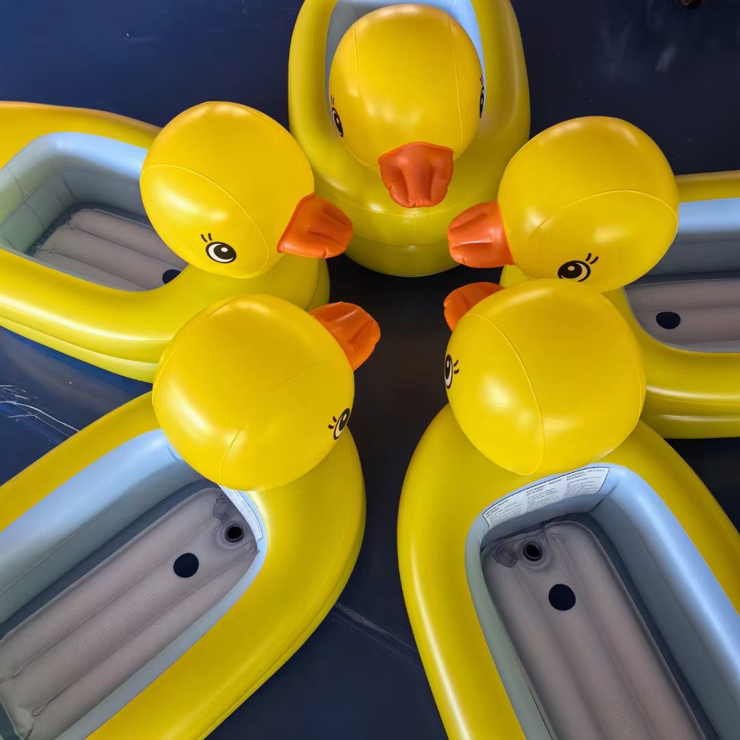 Inflatable Duck Floating Ring for Small Dogs