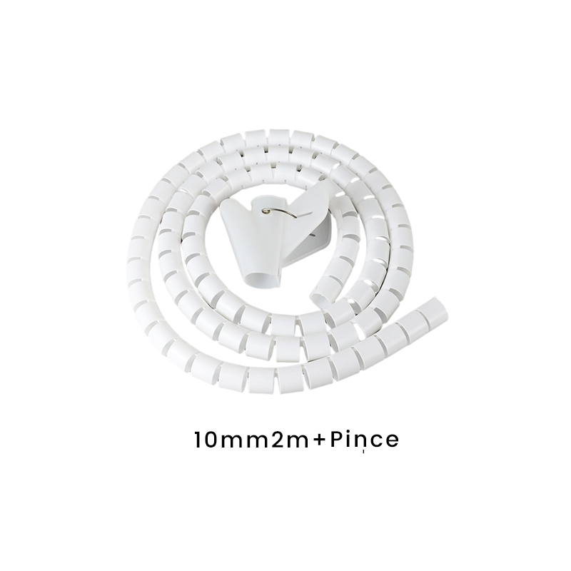 Spiral Cable Management Sleeve - Flexible Wire Organizer