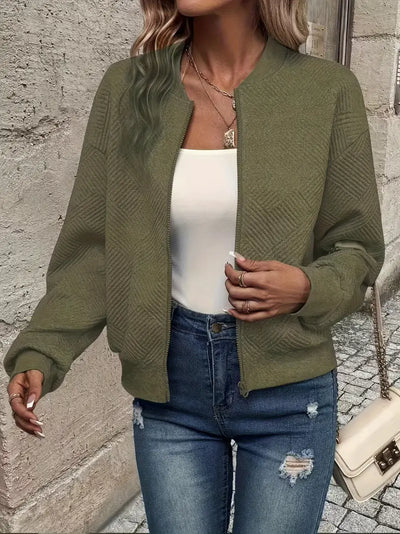 Shanie - Cozy Patterned Jacket