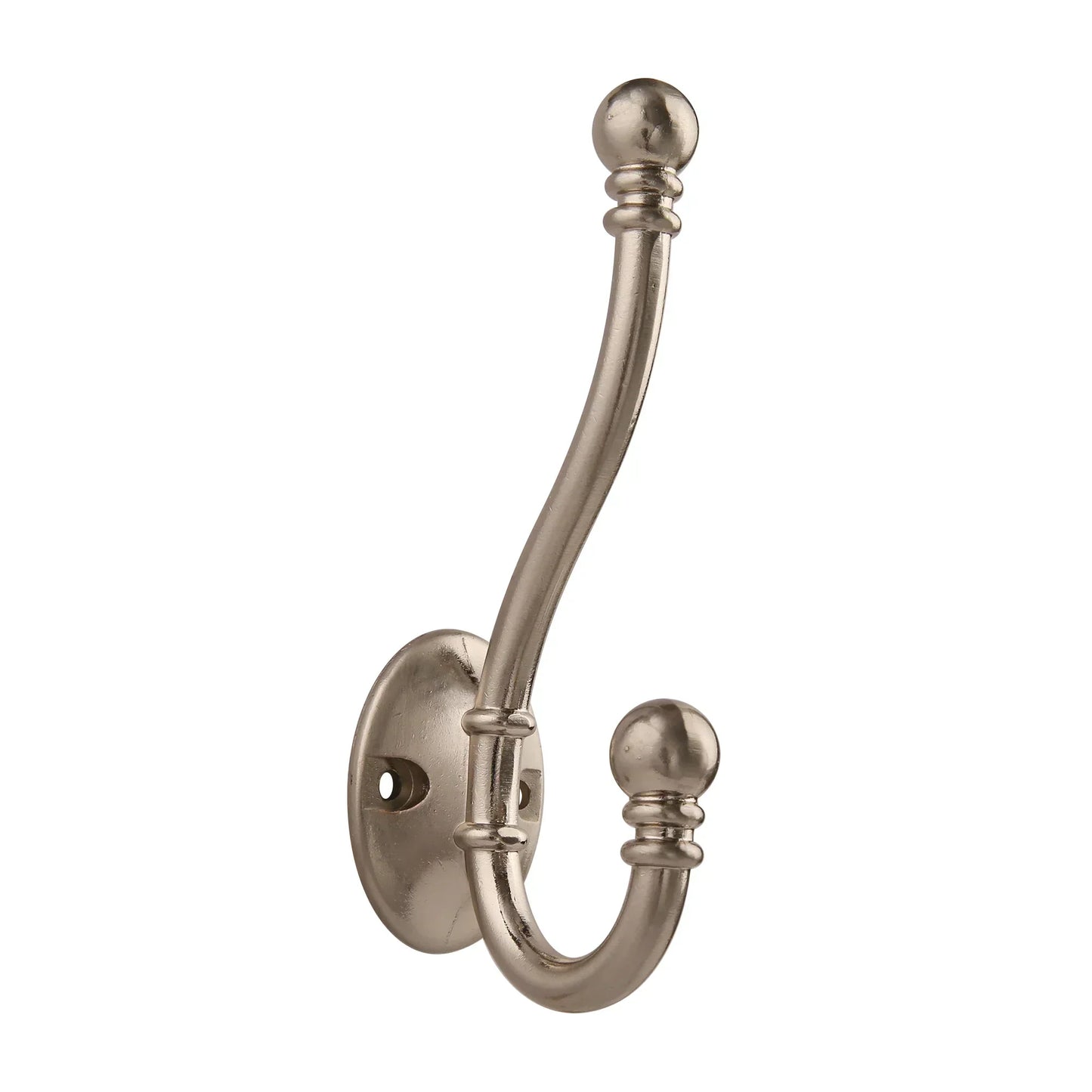 Wall-Mounted Brass Coat Hook in Various Colors