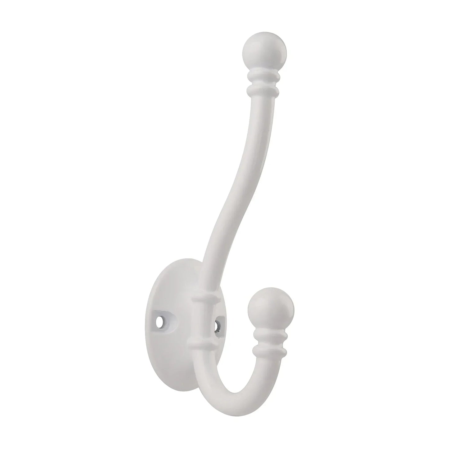 Wall-Mounted Brass Coat Hook in Various Colors