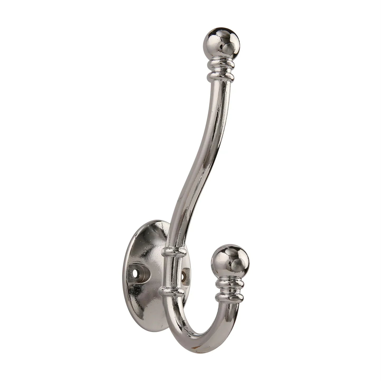 Wall-Mounted Brass Coat Hook in Various Colors