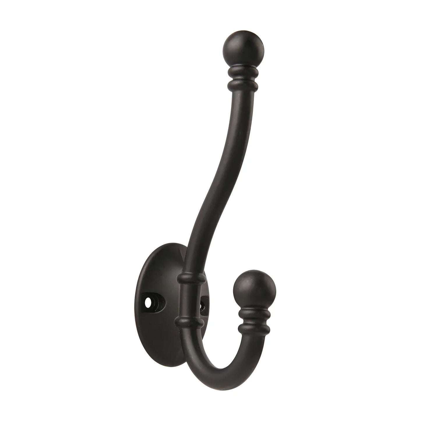 Wall-Mounted Brass Coat Hook in Various Colors