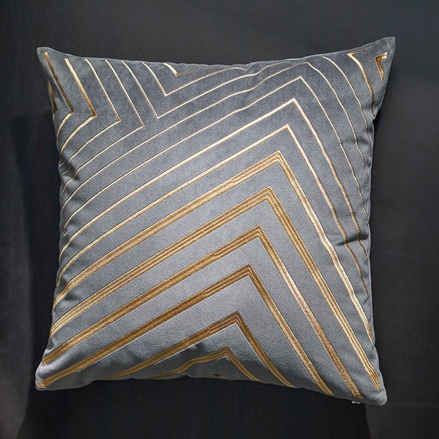 Luxurious Velvet Geometric Pillowcases - Elegant Home Decor