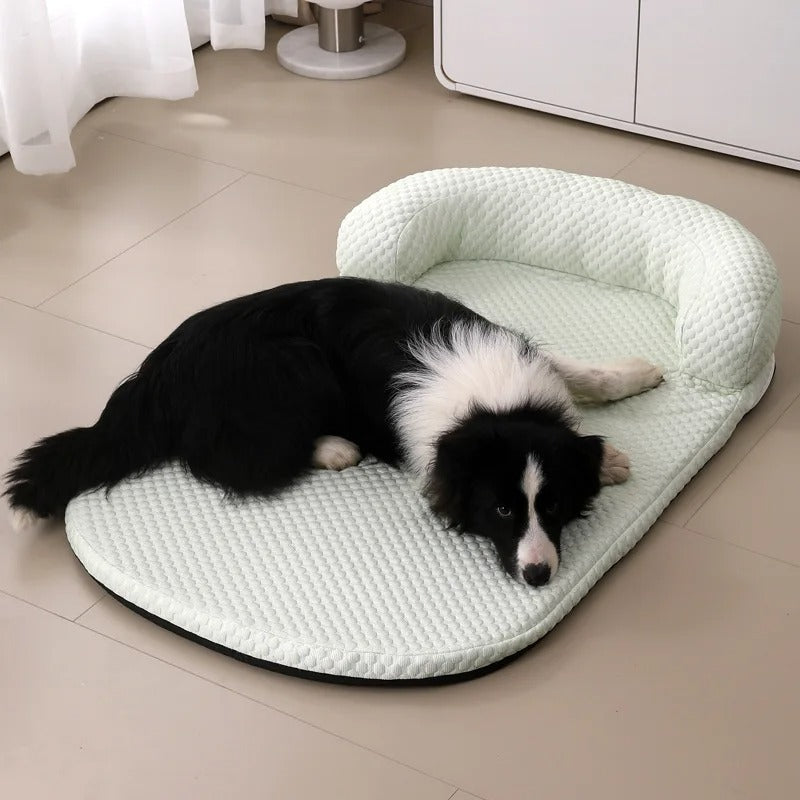 Cooling Silk Mattress for Pets - Breathable Foam Bed