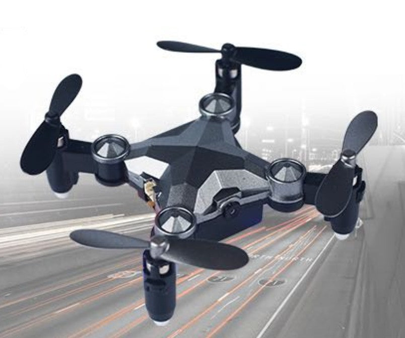 Foldable Remote Control Drone with HD Camera and LED Lights