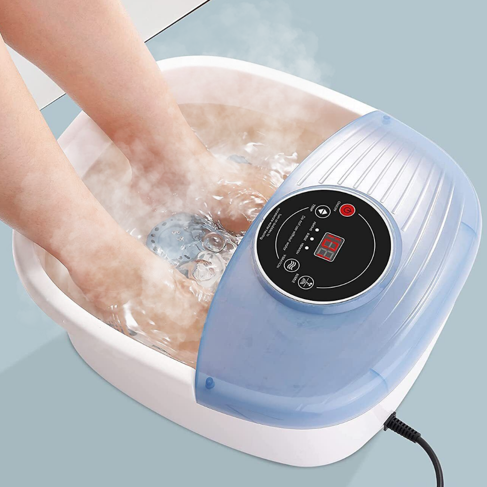 Temperature Controlled Foot Spa Massager with Bubble Bath and Vibration