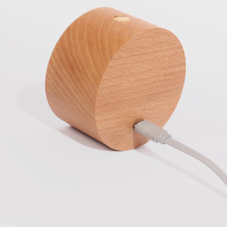 Wood LED Wall Sconce Lamp with Touch Control