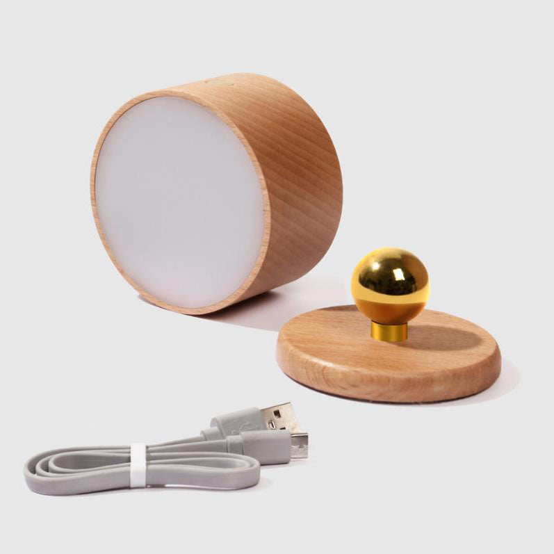 Wood LED Wall Sconce Lamp with Touch Control