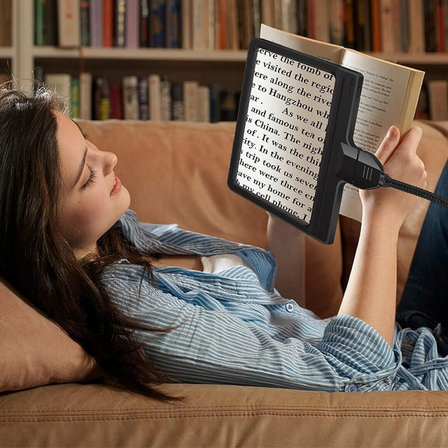 5X LED Magnifying Glass Floor Lamp with Adjustable Gooseneck