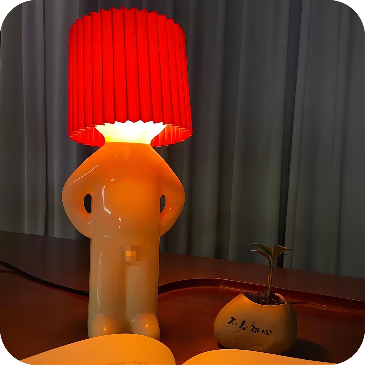 Wireless LED Desk Lamp with Long Battery Life and Playful Design