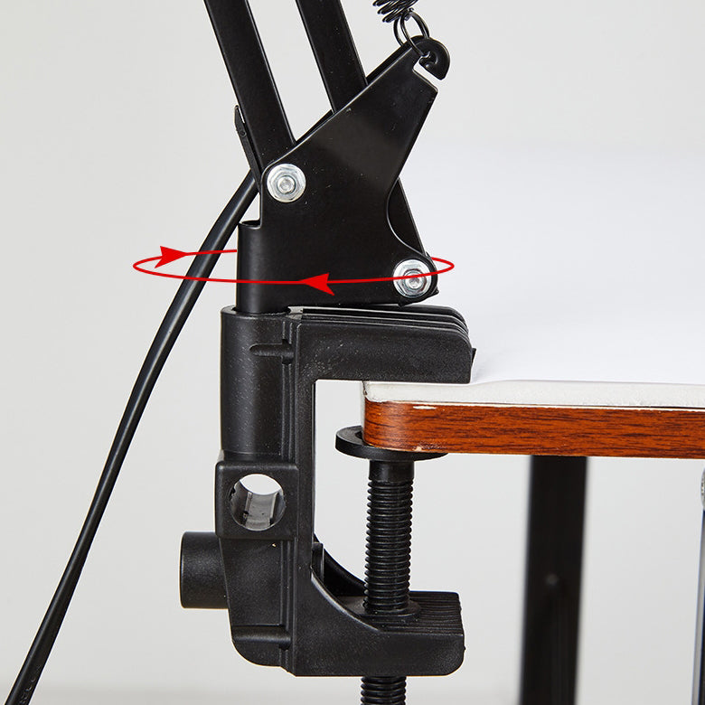 Modern Minimalist Retractable Table Lamp with Clip and Long Arm