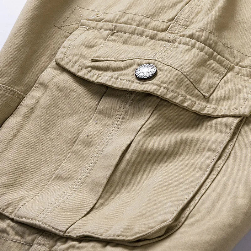 Men's Comfortable Cargo Shorts with Multiple Pockets