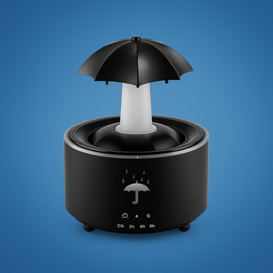 Ultrasonic Aroma Diffuser with Rotating Umbrella Mist and LED Night Light