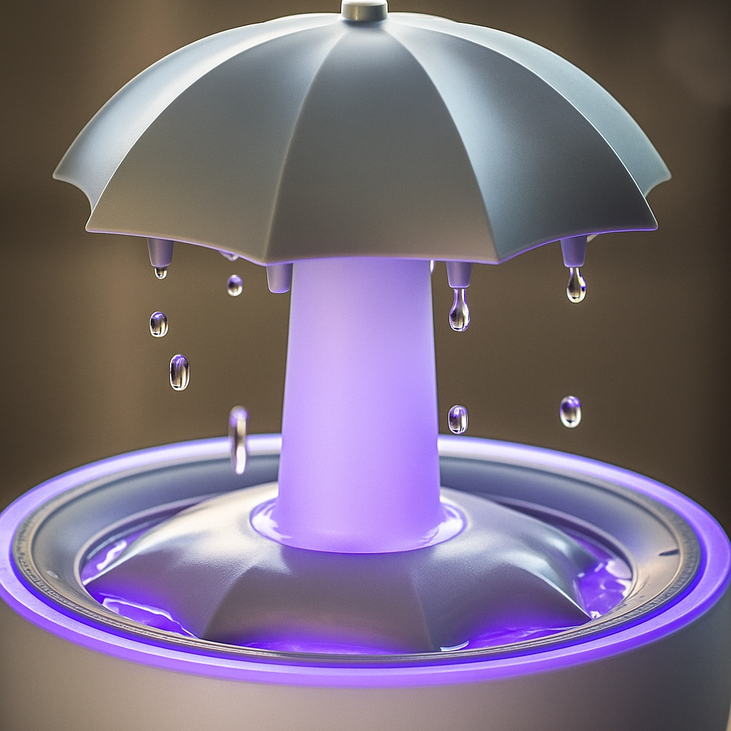 Ultrasonic Aroma Diffuser with Rotating Umbrella Mist and LED Night Light