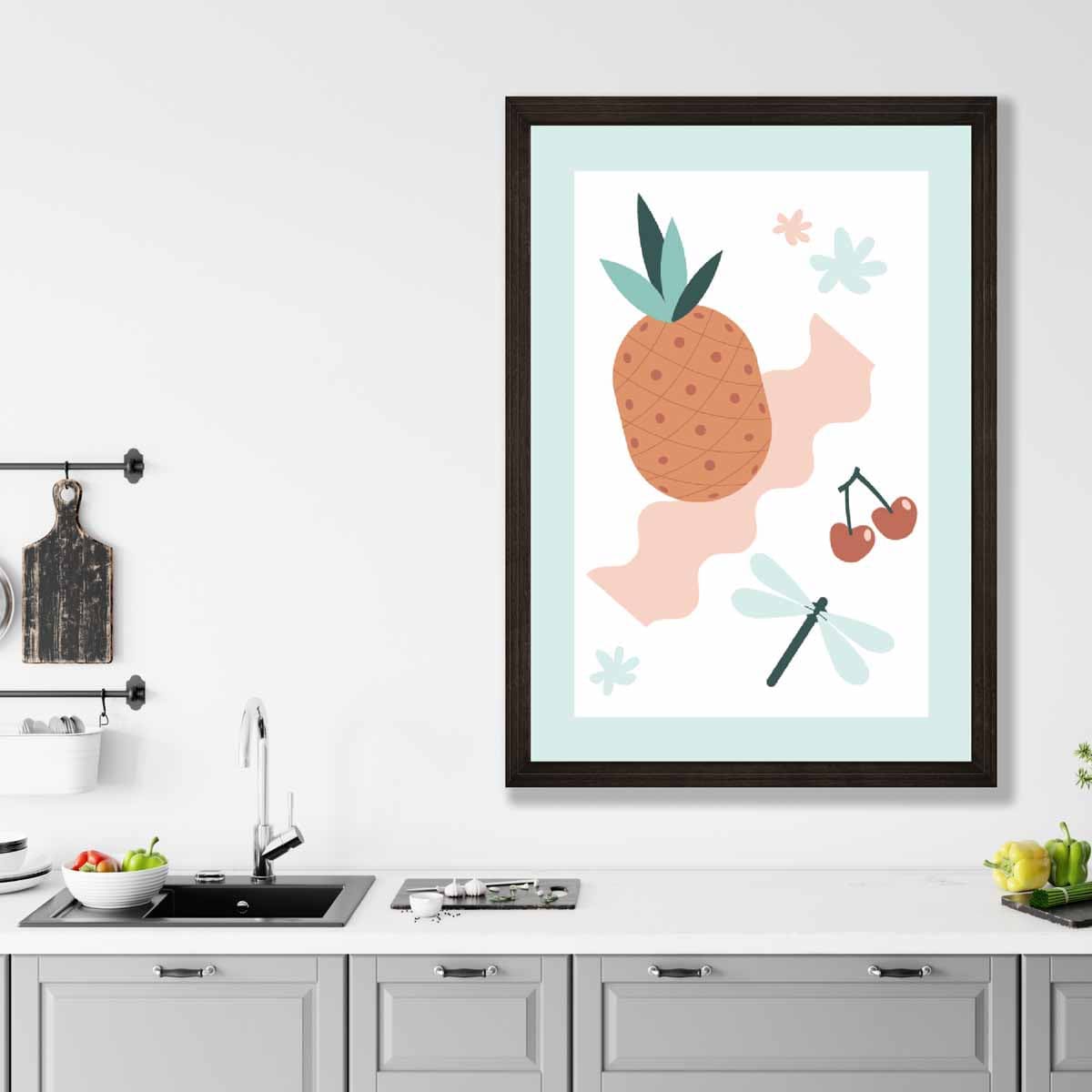 Bohemian Pastel Pink Blue Wall Art Print