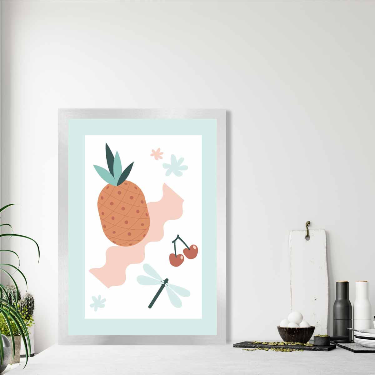 Bohemian Pastel Pink Blue Wall Art Print
