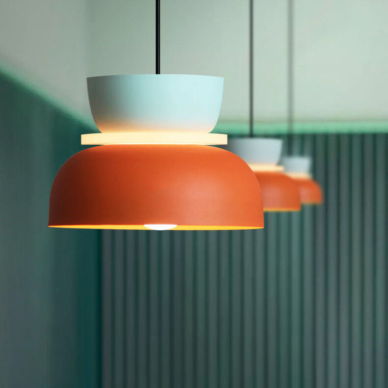 Colorful Macaron LED Pendant Light - Modern Scandinavian Design