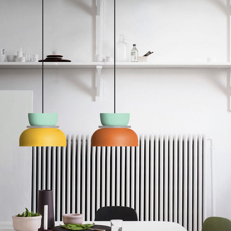 Colorful Macaron LED Pendant Light - Modern Scandinavian Design