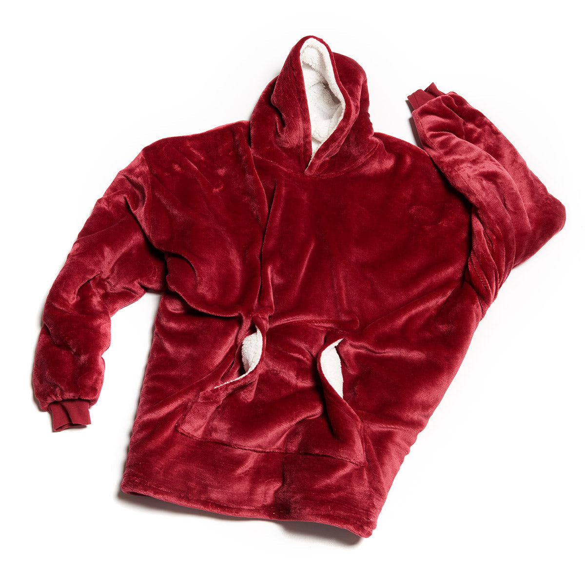 Oversized Wearable Blanket Hoodie with Front Pocket