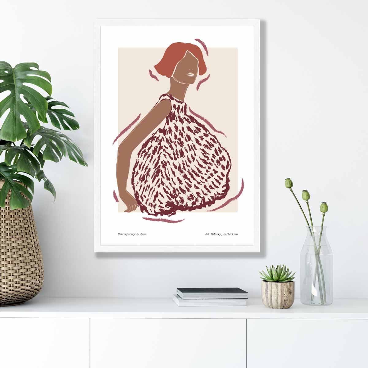 Modern Minimalist Woman Art Print Poster