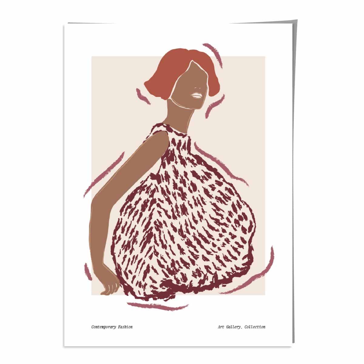 Modern Minimalist Woman Art Print Poster