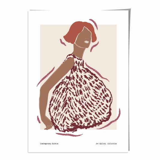 Modern Minimalist Woman Art Print Poster