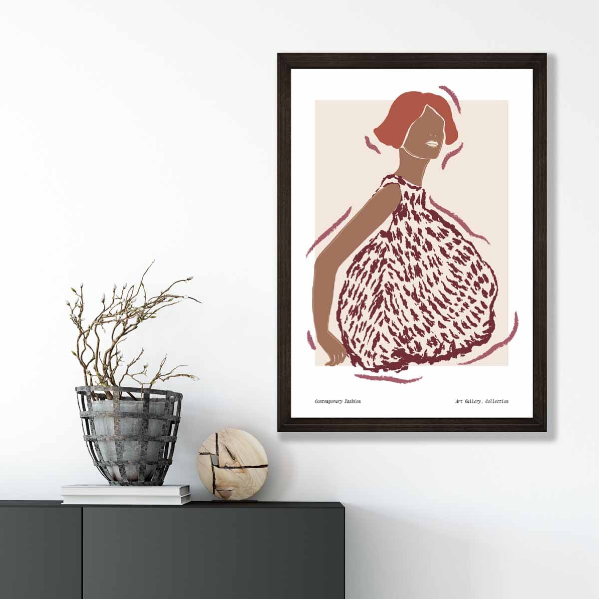 Modern Minimalist Woman Art Print Poster