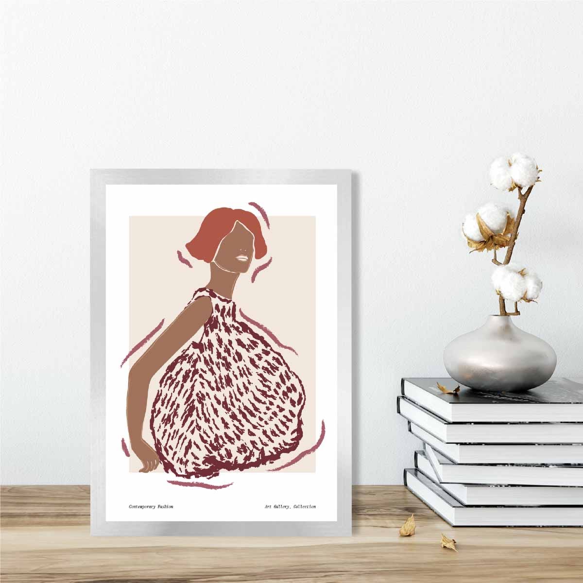 Modern Minimalist Woman Art Print Poster