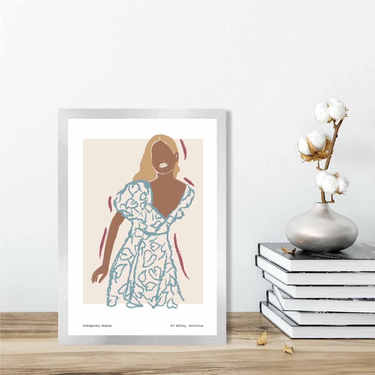 Modern Minimalist Women's Fashion Sketch Poster