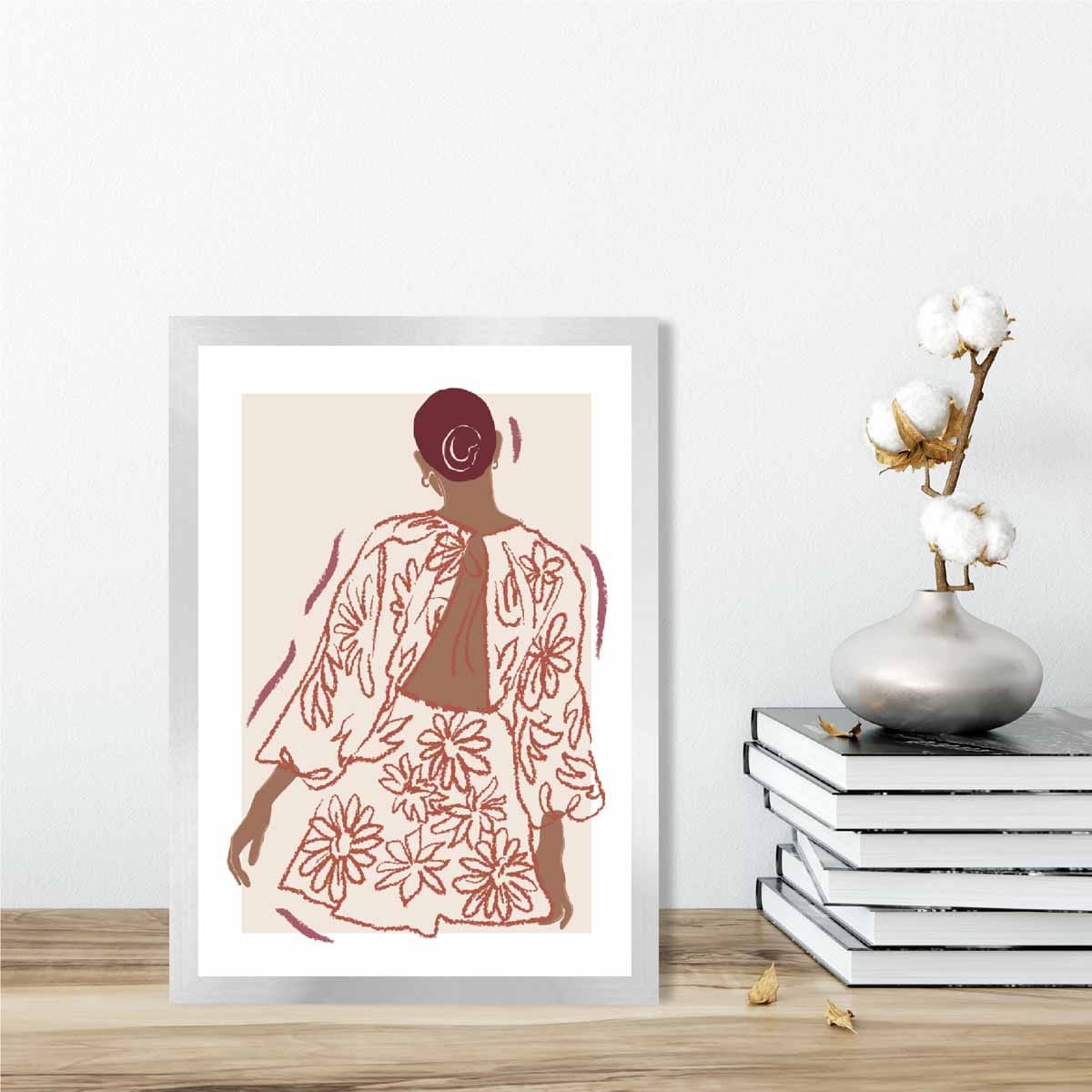Minimalist Woman Sketch Poster Art Print