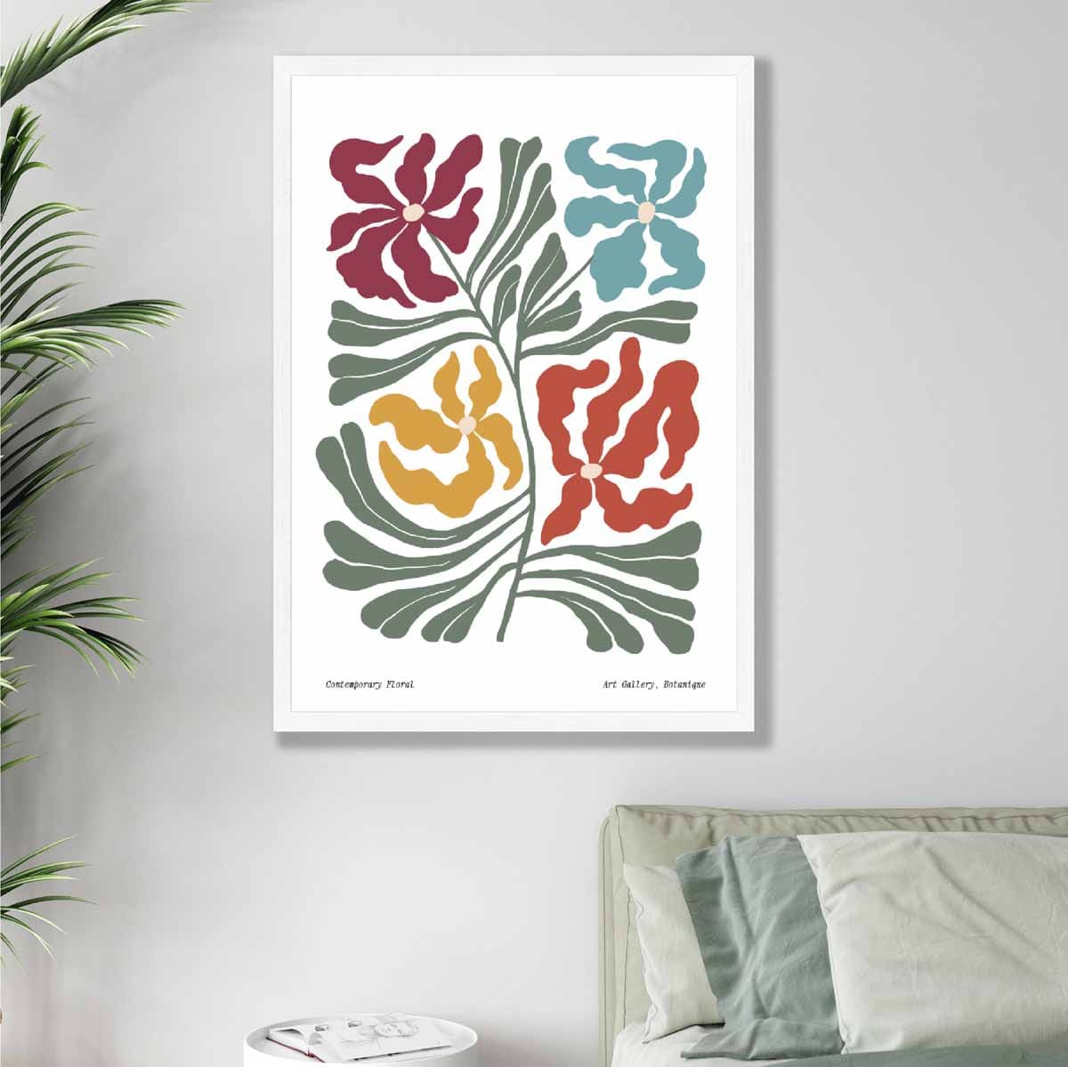 Boho Floral Botanical Art Print