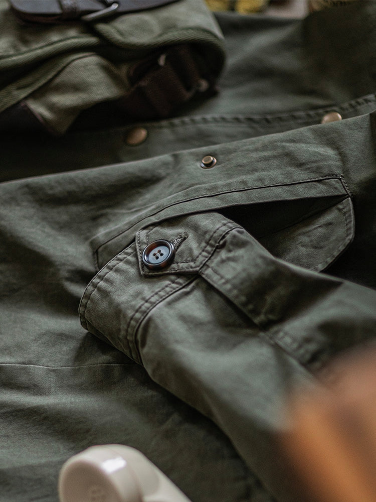 Hooded M51 Parka Shell with Adjustable Cuffs