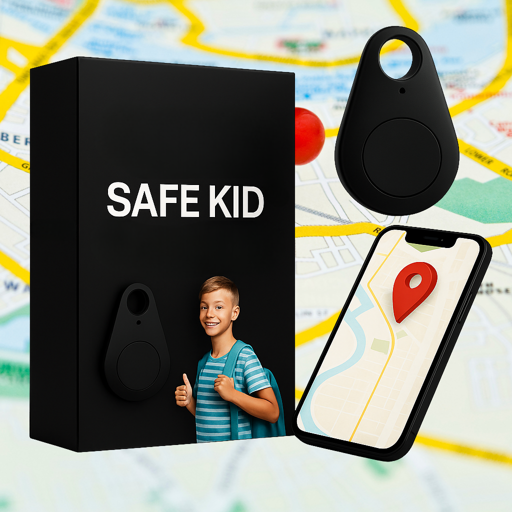 Waterproof Child GPS Tracker with Live Location & SOS Features