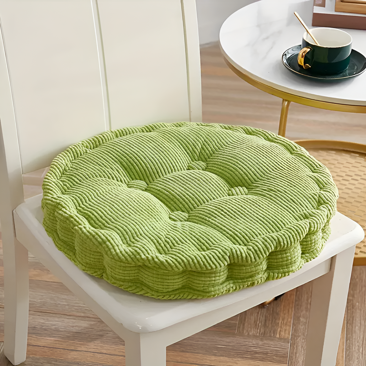 Stackable Soft Corduroy Chair Cushions