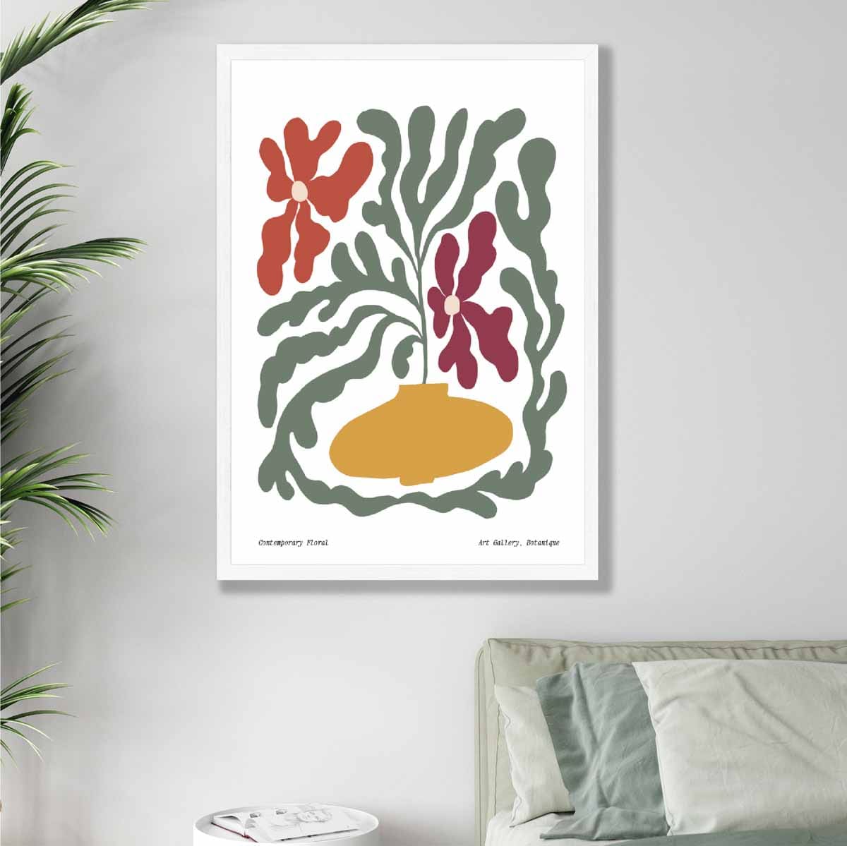 Boho Floral Botanical Poster Print