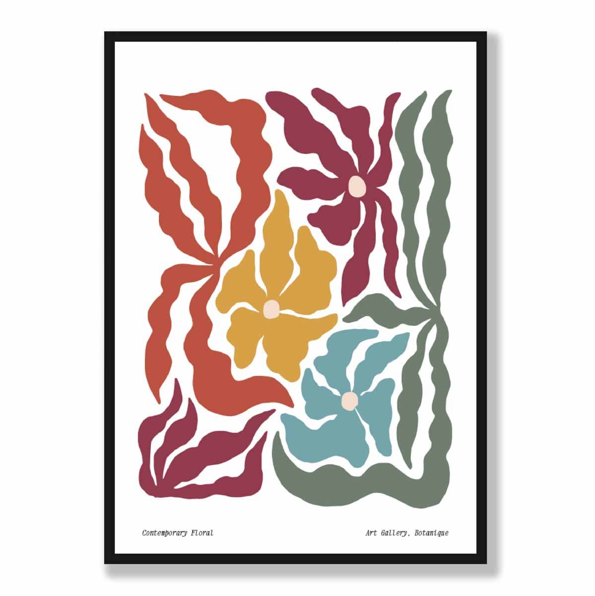 Modern Boho Botanical Flower Poster