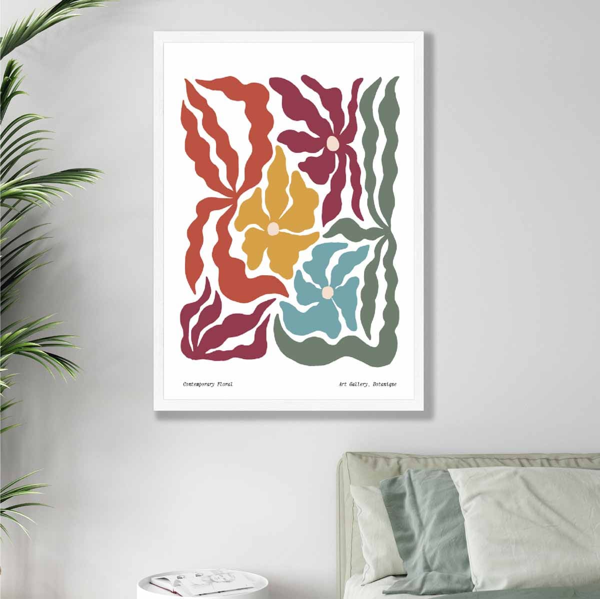 Modern Boho Botanical Flower Poster