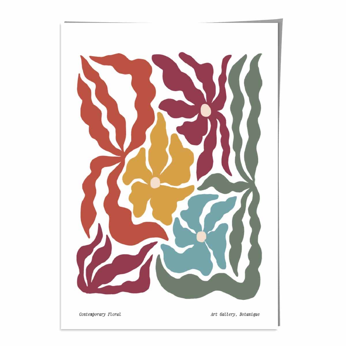 Modern Boho Botanical Flower Poster
