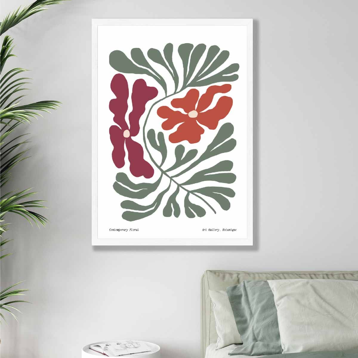 Contemporary Boho Floral Botanical Poster