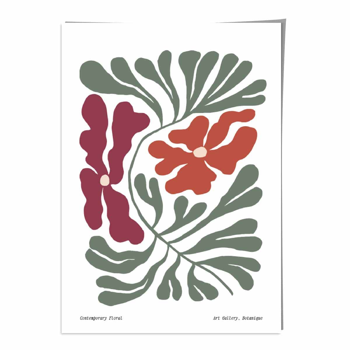 Contemporary Boho Floral Botanical Poster