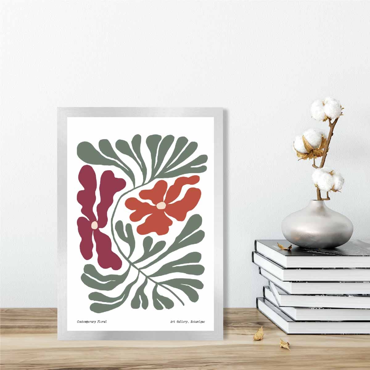 Contemporary Boho Floral Botanical Poster