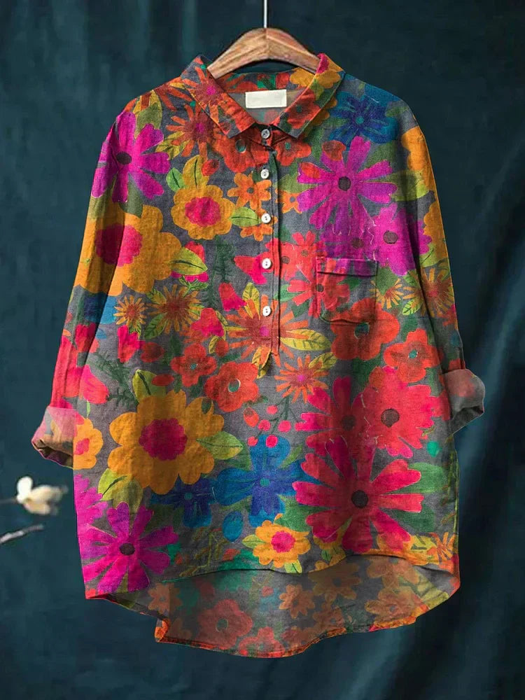 Derisse - Classic Floral Blouse