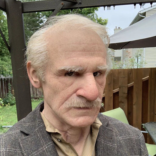 Realistic Old Man Latex Halloween Mask for Adults