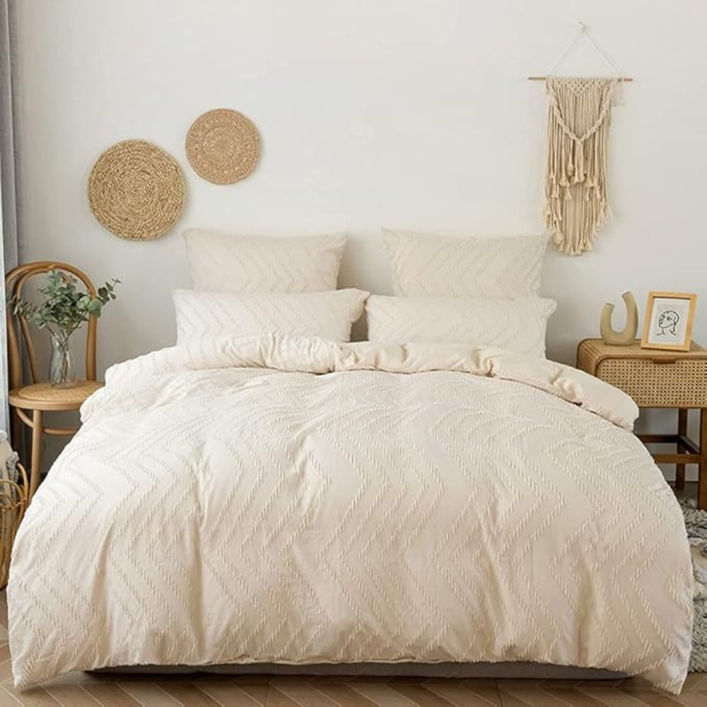 Chevron Microfiber Quilt Cover Set with Pillowcases