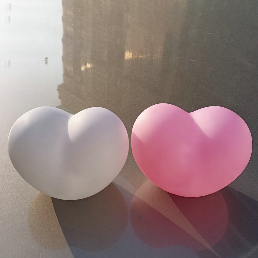 Heart-Shaped Silicone LED Night Light Table Lamp