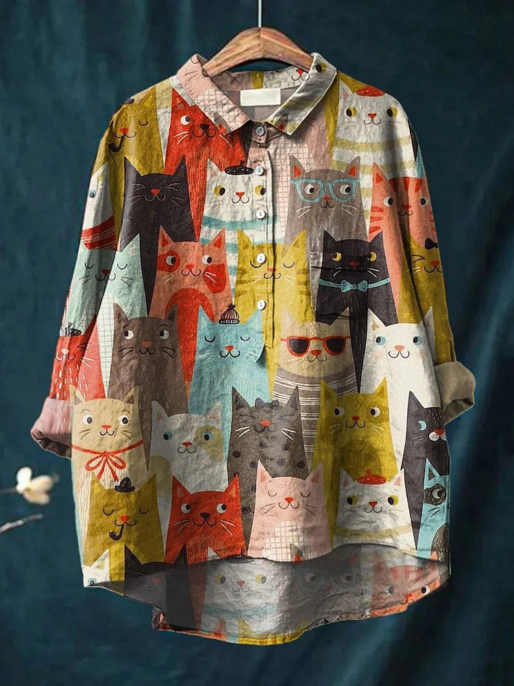Anesha - Playful Print Blouse