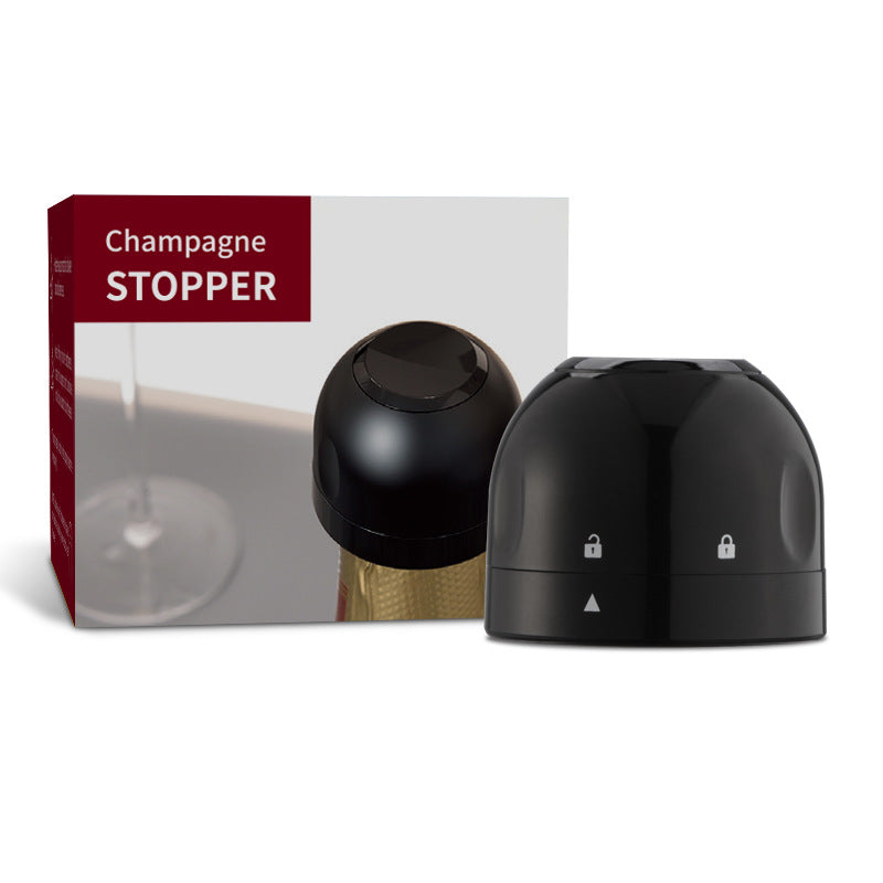 Reusable Silicone Wine and Champagne Bottle Stopper with Twist-Lock Seal