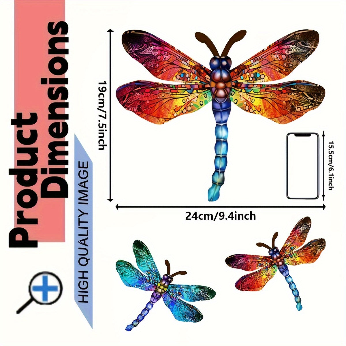 Vibrant Metal Dragonfly Wall Art for Indoor and Outdoor Decor