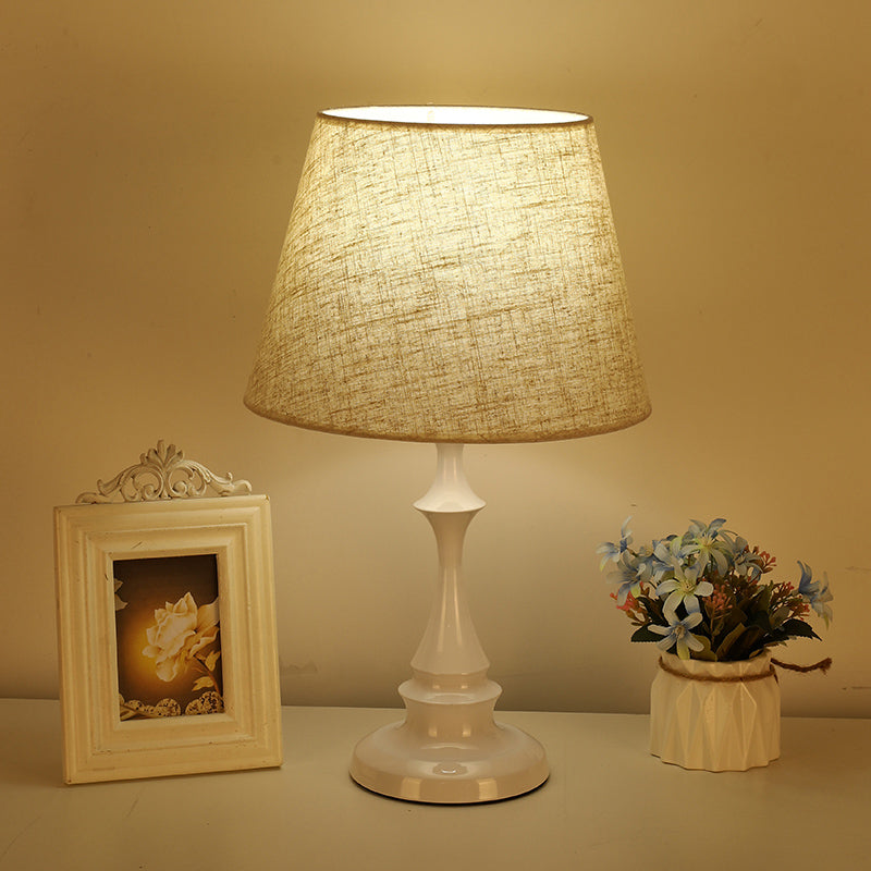 Minimalist Fabric Shade Table Lamp for Warm Ambient Lighting
